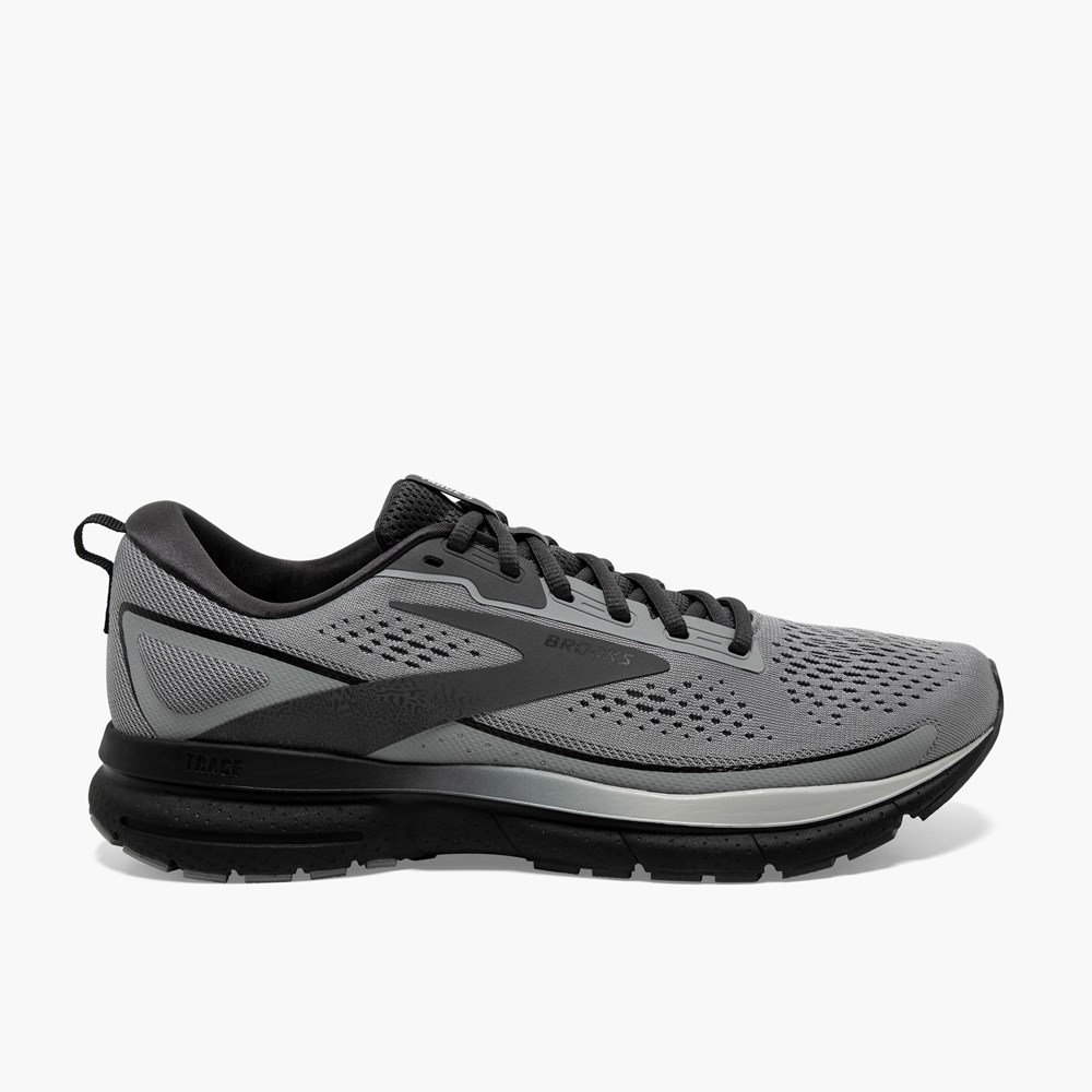 Chaussures Running Route Brooks Trace 3 Grise Noir Homme | MOI-5224573